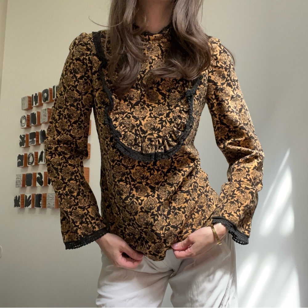 Vintage Velvet Blouse
